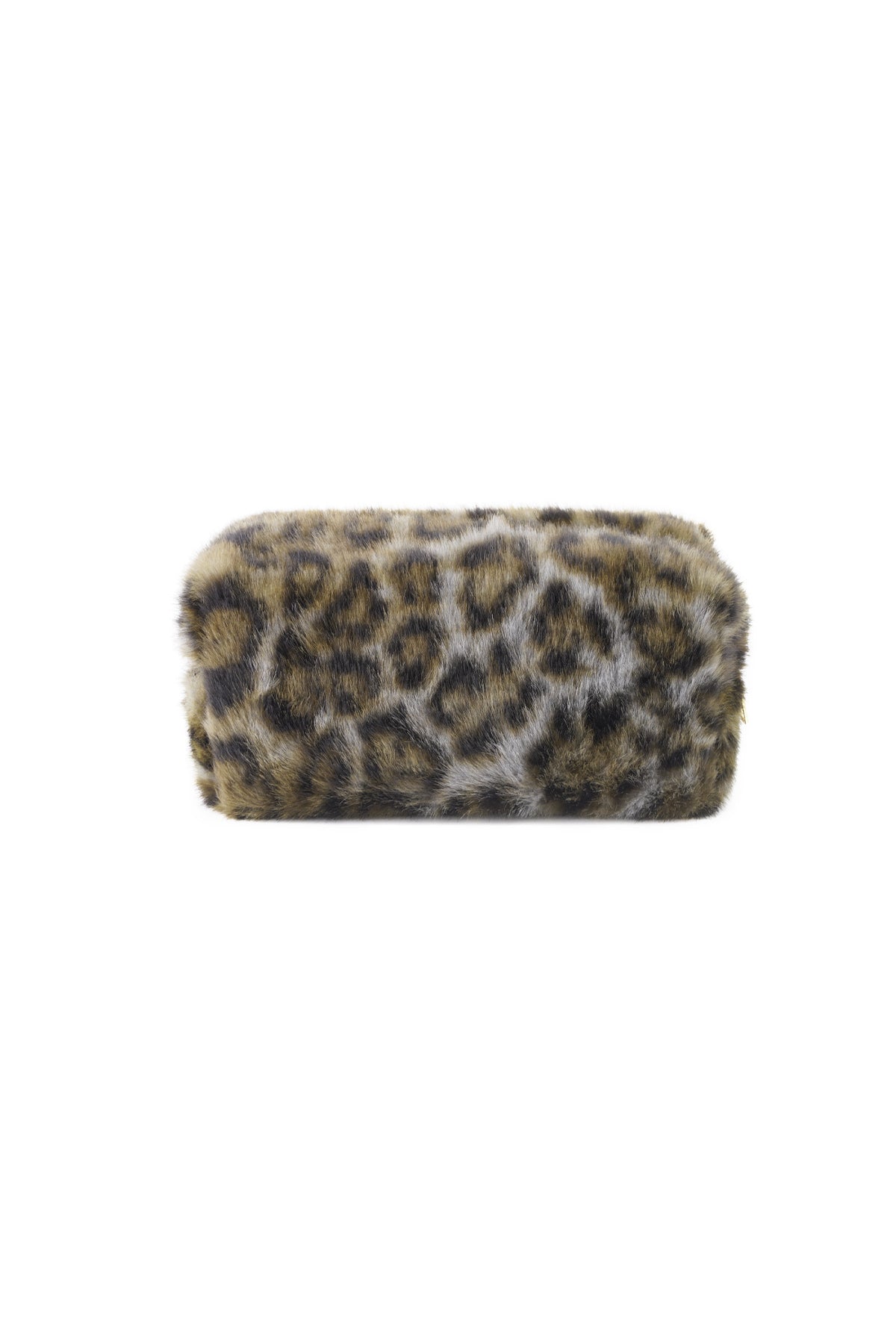 Soft leopard makeup bag